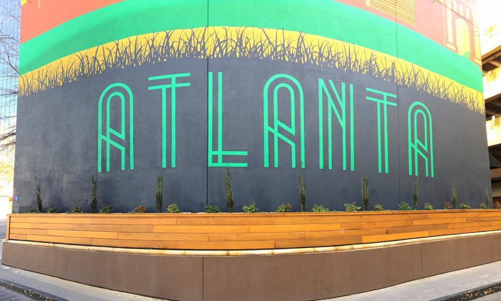 Atlanta Mural at the Glenn Hotel | Best Wall Murals in Atlanta | ATL Bucket List