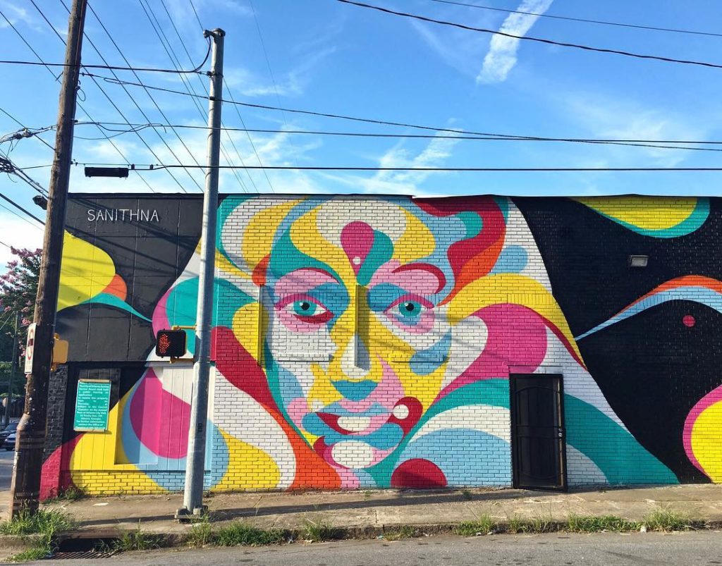 Sanithna | Best Wall Murals in Atlanta | ATL Bucket List