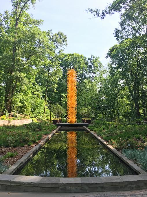 chihuly in the garden orange
