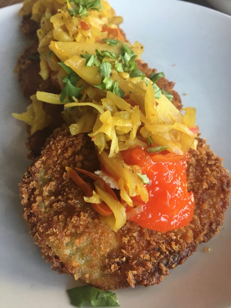 Fried Green Tomato from Smoke Ring | ATL Bucket List