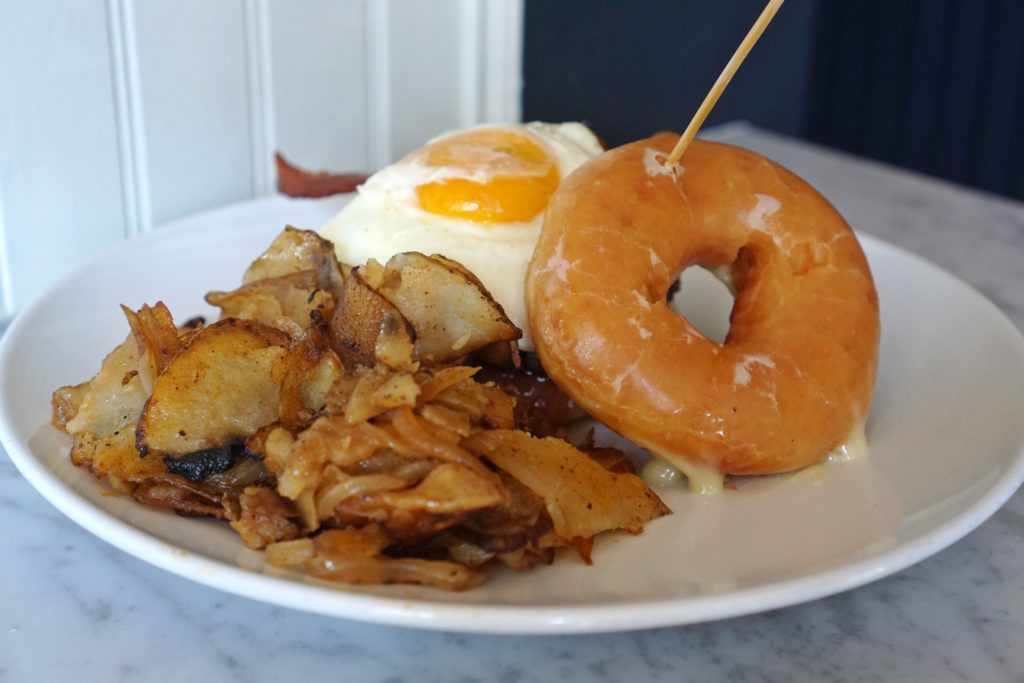 ODB: Krispy Kreme Donut Burger | Illegal Food Brunch | ATL Bucket List