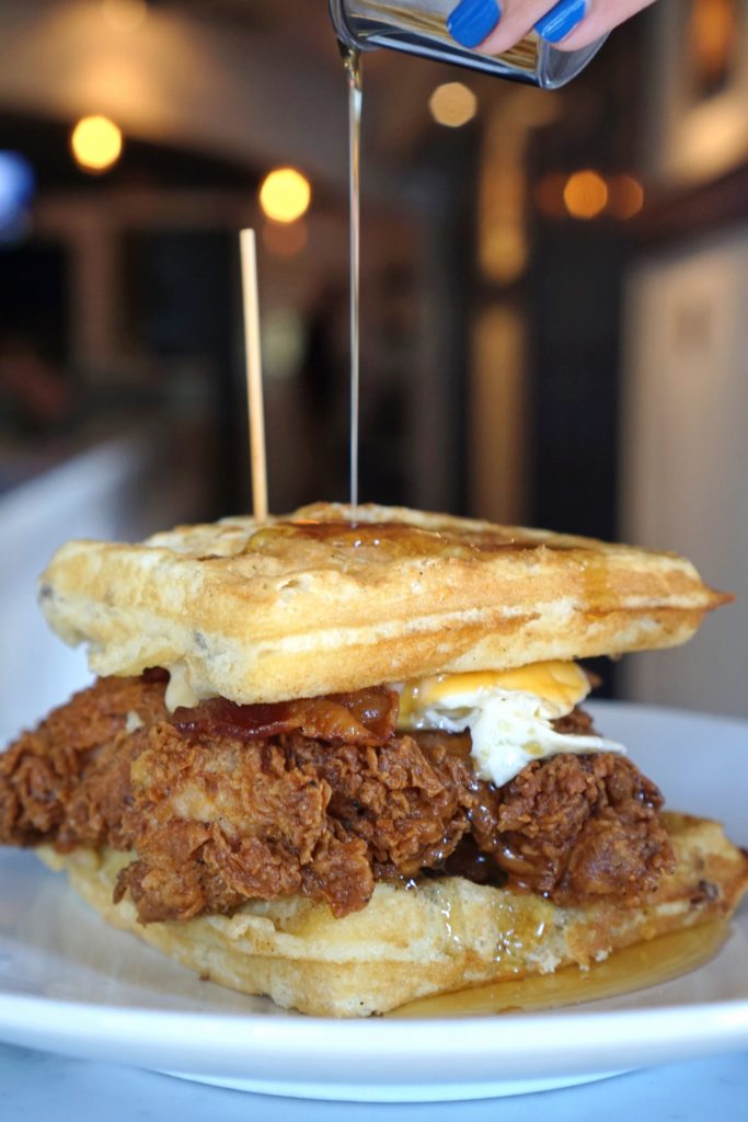 Chicken & Waffle Sandwich | Illegal Food Brunch | ATL Bucket List