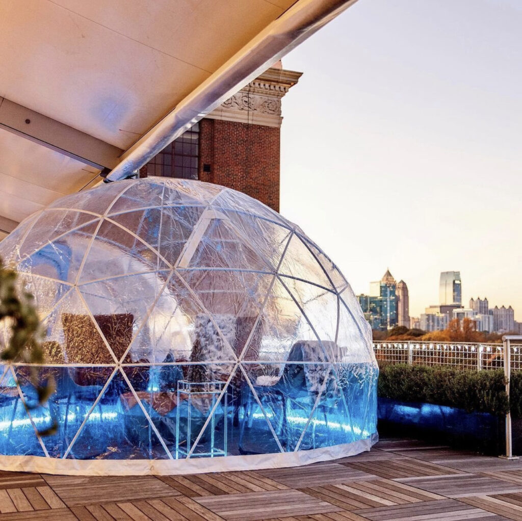 The Roof at Ponce City Market Igloo | ATL Bucket List